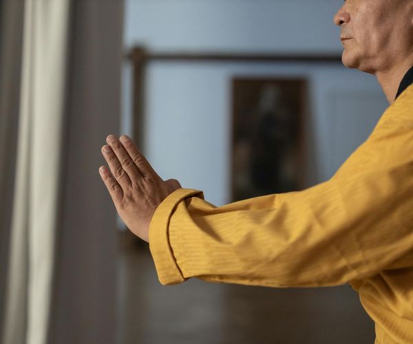 Man focused on training for long term physical results